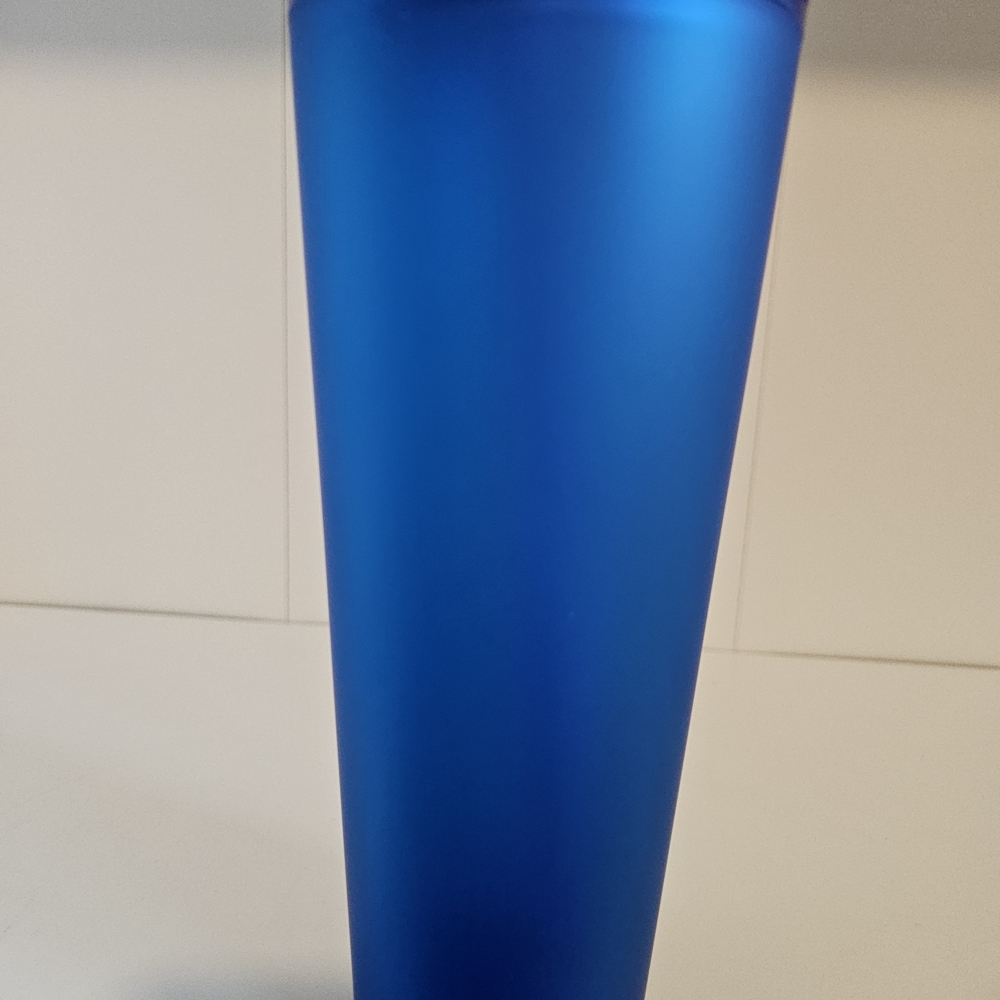 NEW Starbucks Blue "Soft Touch" Tumbler - Picture 3 of 4